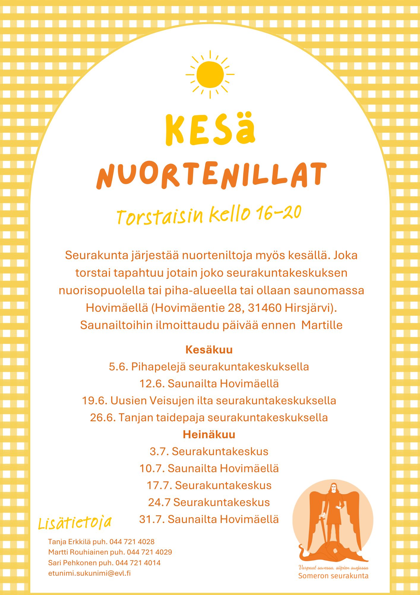 Mainos kesä nuortenilloista