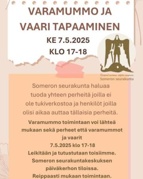 Mukaan ovat tervettulleita kaikki vapaaehtoiset ja perheet