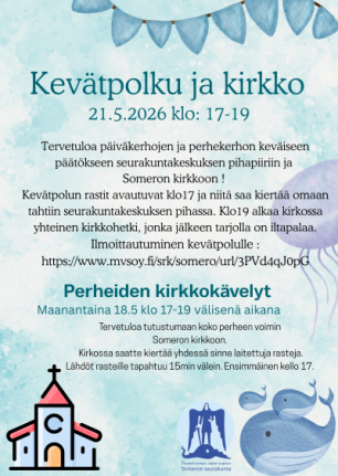 Kevätpolku ja kirkkokävelyt